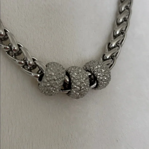 Banana Republic Silver Chain Link Statement Necklace - OS - Picture 2 of 5